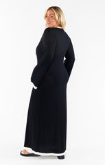 Balboa Dress ~ Black and White Contrast Knit