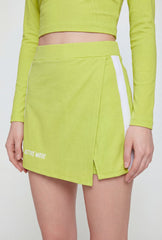 Active Mode Graphic Faux Wrap Front Skort
