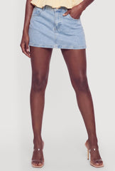 Almost Famous Denim Micro Skirt