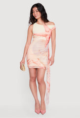 Almost Famous Starfish and Seashell Print Mini Dress