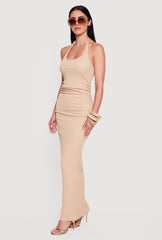 Almost Famous Halter Neck Bodycon Maxi Dress