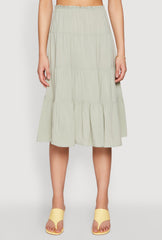 Almost Famous High Waist Tiered Skirt