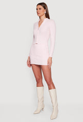 Almost Famous Cable Knit High Waisted Skort
