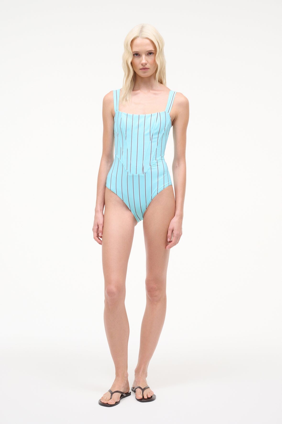 Adelaide One Piece | Pool Stripe