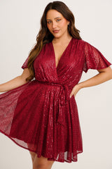 Amoretto Dress in Red Wine Sequin