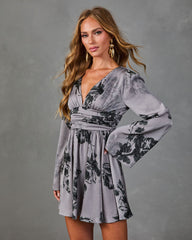 English Garden Floral Mini Dress