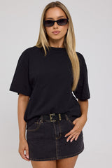Abrand 99 Low Mini Skirt Cara Contrast Stitch