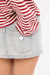 Abrand 00 Denim Mini Skirt Aimee
