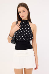 L&t Jersey Ruched Frill Mini Skirt White