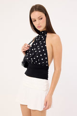 L&t Jersey Ruched Frill Mini Skirt White