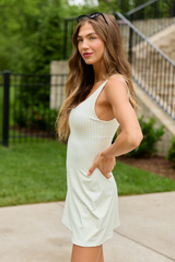 Active Vibe Butter Yellow Gingham Active Dress