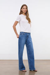 Crew Neck T Shirt | White