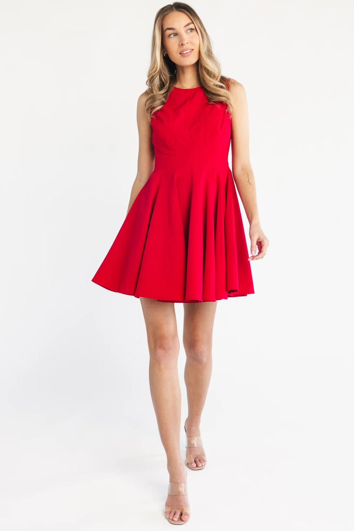 Americana Short Dress | Red