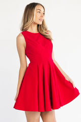 Americana Short Dress | Red