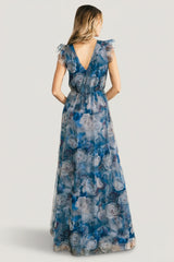 Adelyn Maxi Dress | Blue Floral