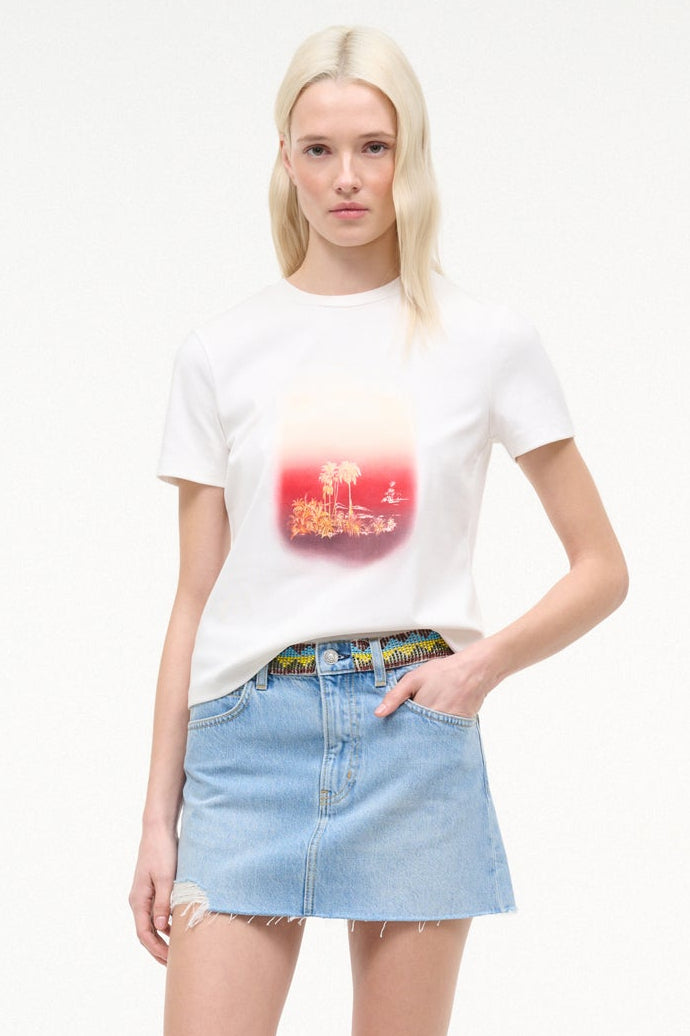 Crew Neck T Shirt | California Sunset