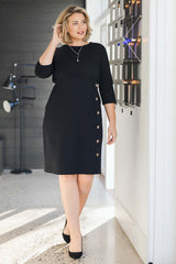 Belle Ponte Everywear Dress - Black