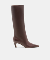 JAZMIN BOOTS DK CHOCOLATE LEATHER