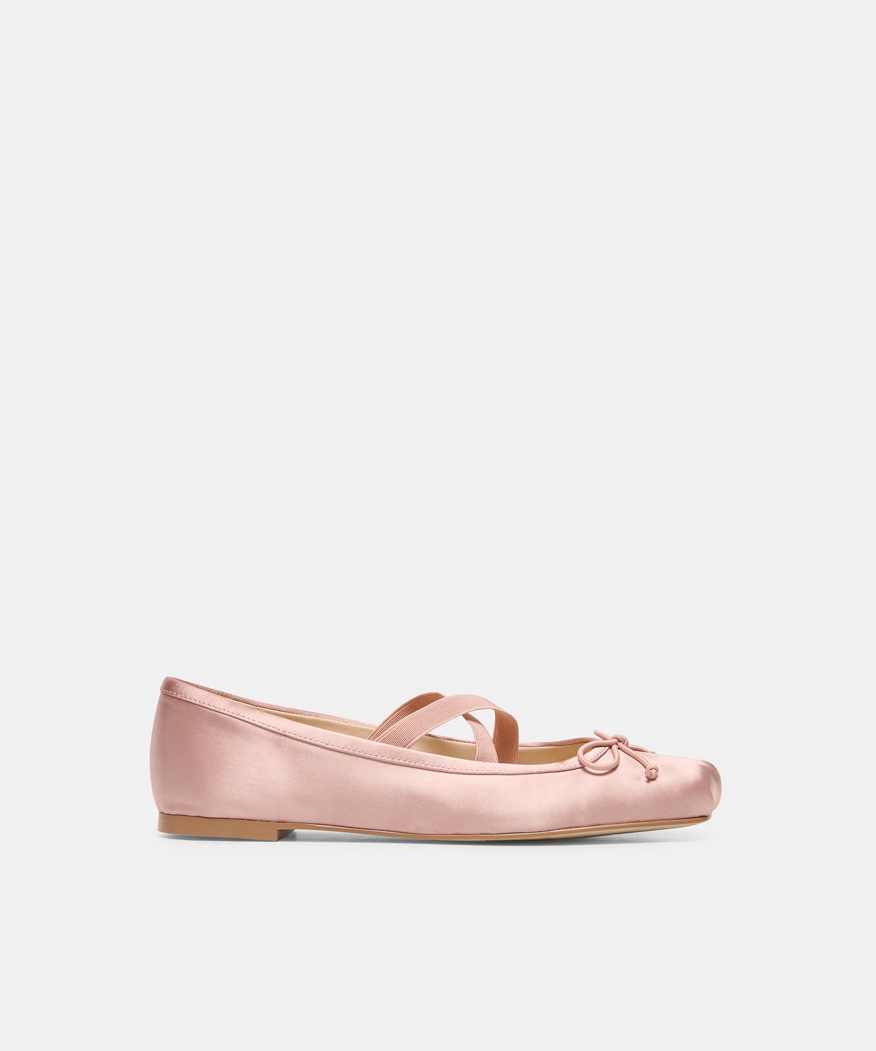 GWINN BALLET FLATS BLUSH SATIN