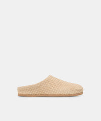 JUDITH WOVEN FLATS CAMEL WOVEN SUEDE
