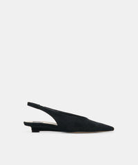 LEEROY FLATS ONYX SUEDE