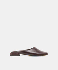 MACLYN FLATS BLACK CHERRY LEATHER