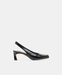 ANABEL HEELS BLACK LEATHER
