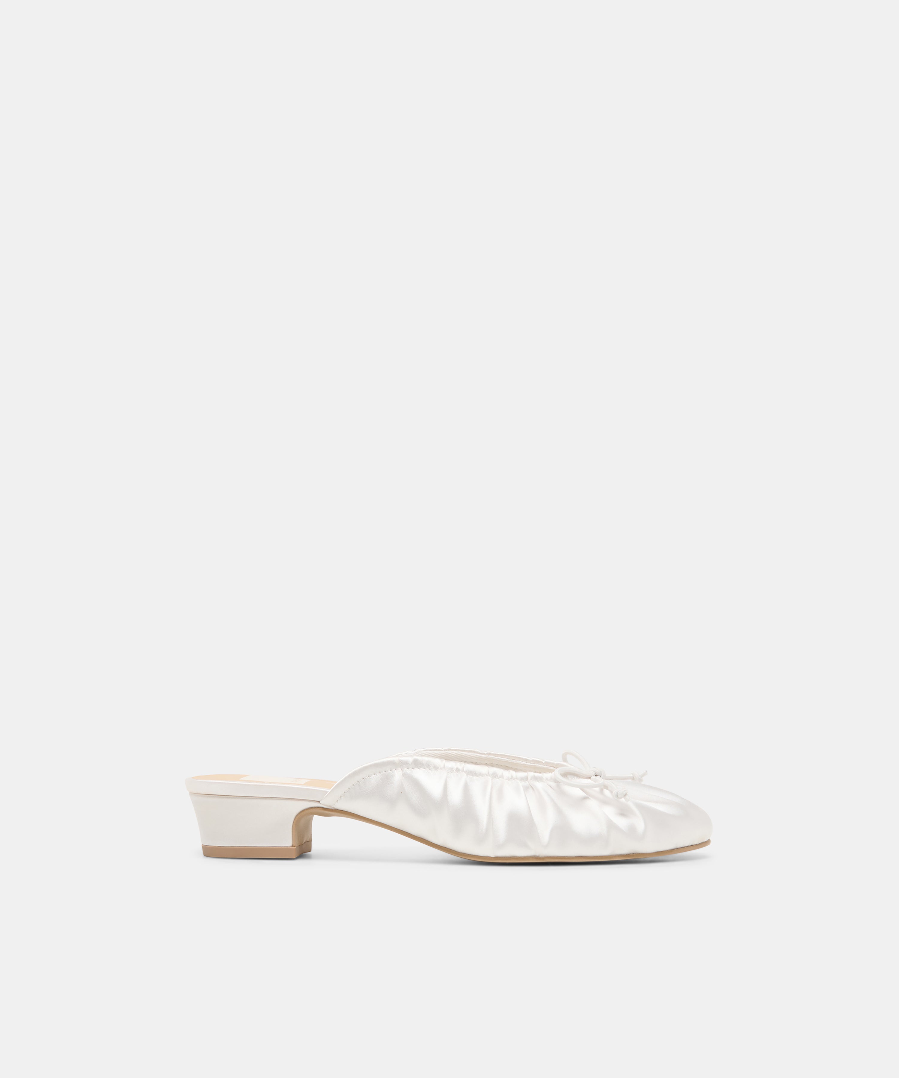 ARDENA SATIN HEELS TRUE WHITE SATIN