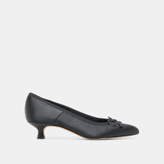 DAWSEN HEELS ONYX SATIN