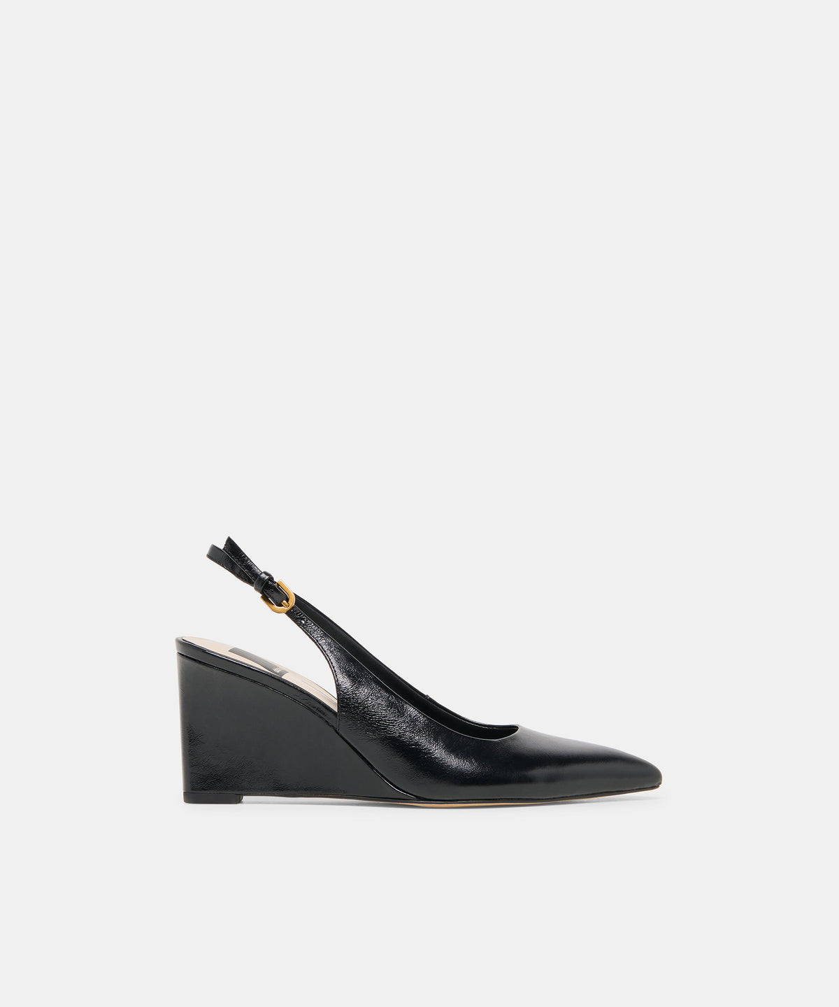 EVELAN WEDGES BLACK LEATHER