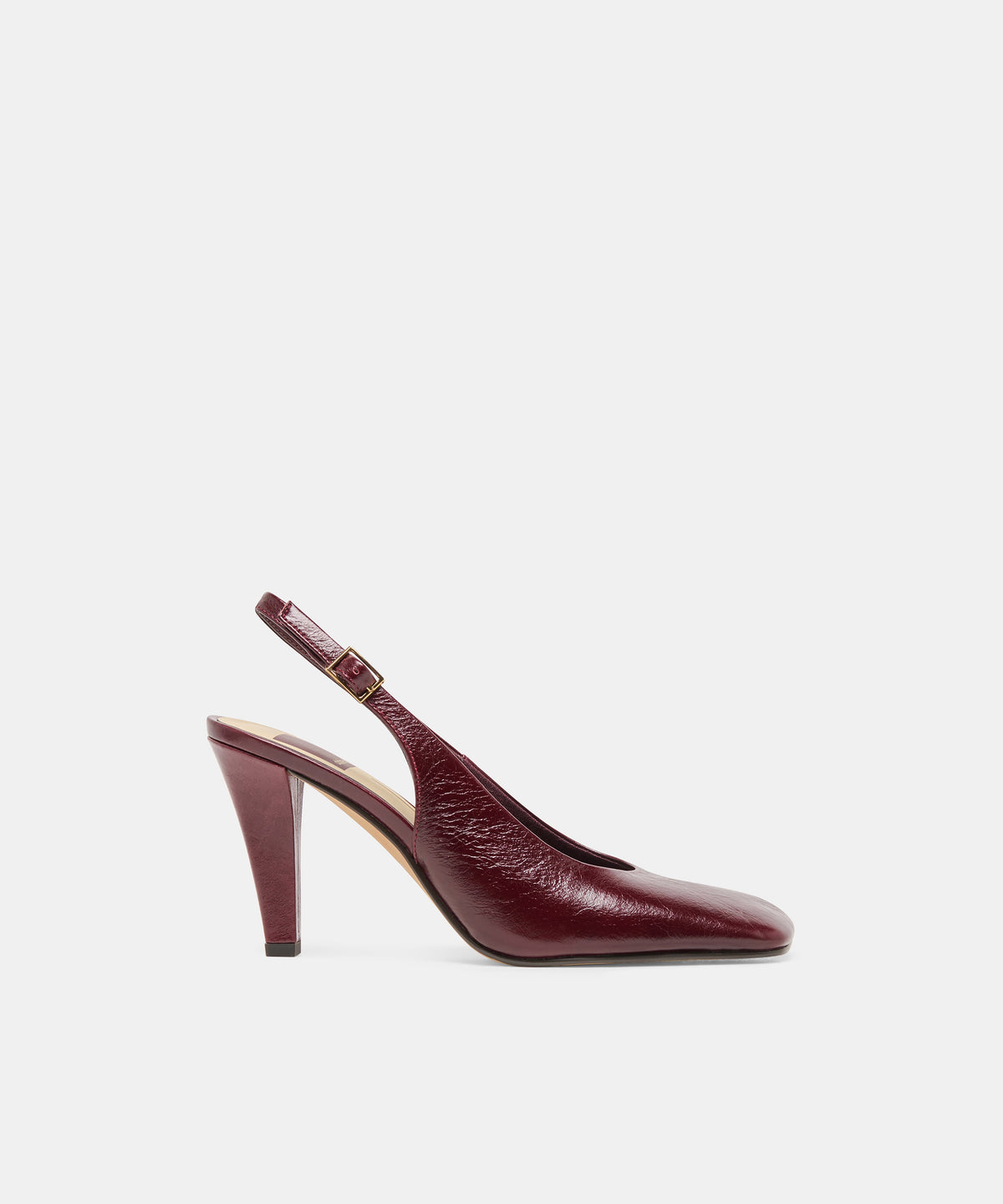 GESSIA HEELS OXBLOOD CRINKLE PATENT