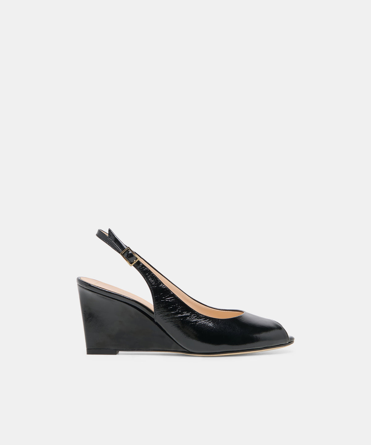 KOLA WEDGES NOIR LEATHER