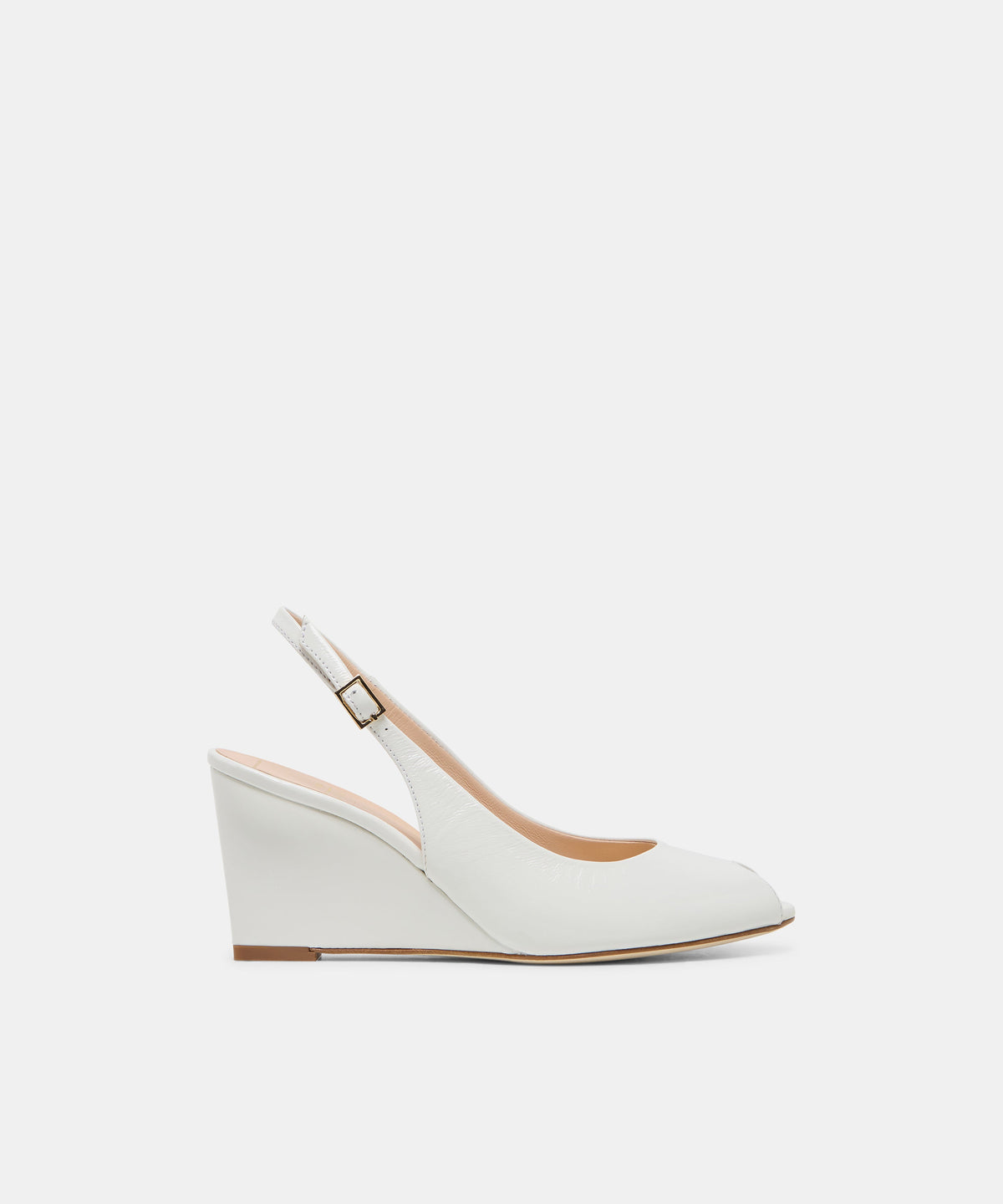 KOLA WEDGES WHITE LEATHER