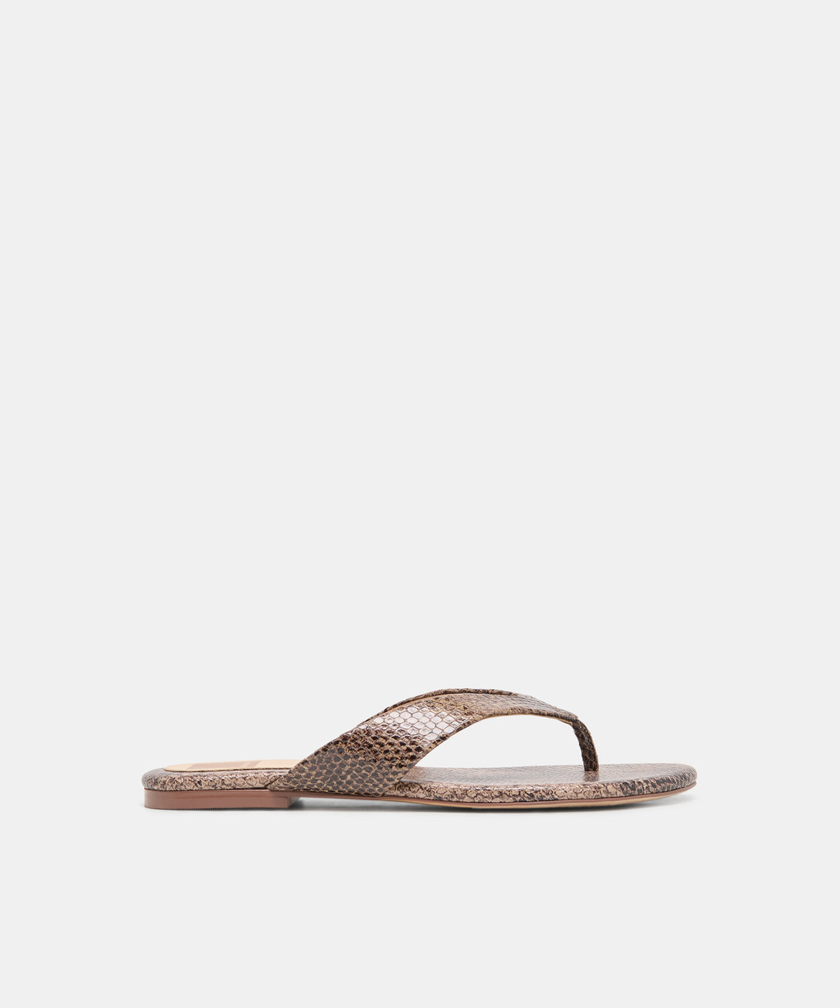 LINNET SANDALS SNAKE TAN EMBOSSED LEATHER