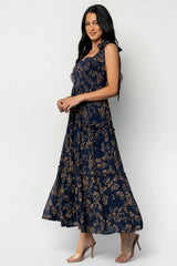 Anita Maxi Dress | Midnight + Gold Floral