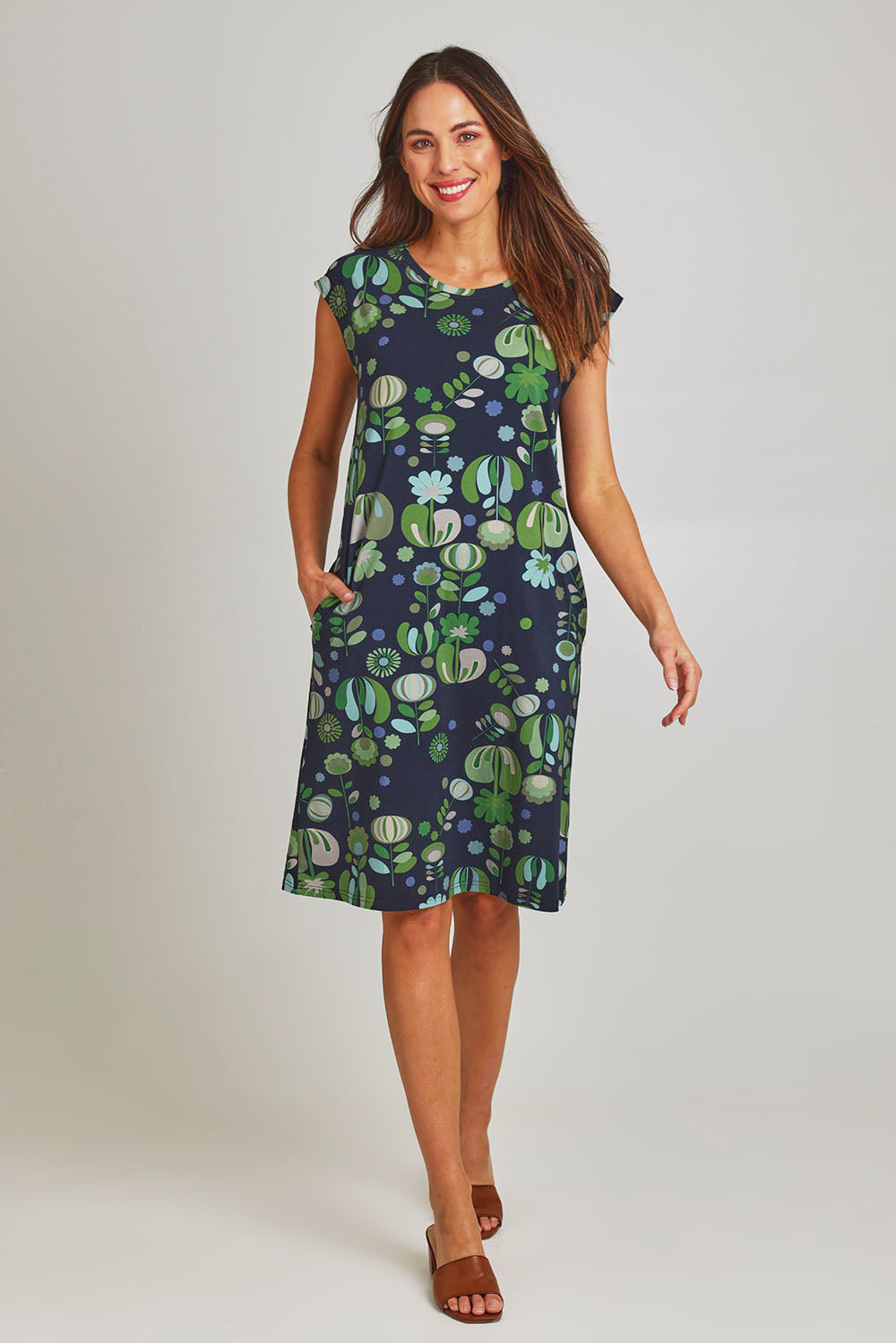 Bobby Cotton Jersey Dress - Arugreen