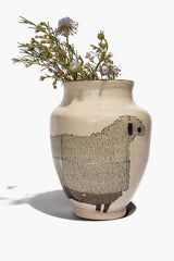 Ceramic Sheep Vase | Round