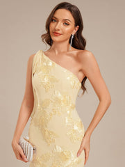 ever ARCELIA|Flowing Ribbon Mesh Mermaid Formal Dress