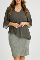 Bridgette Dress - Khakisilv