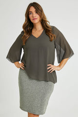 Bridgette Dress - Khakisilv