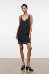 Cara Dress | Black Studs