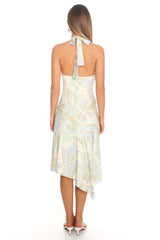 After Sunrise Asymmetric Midi Dress Mint