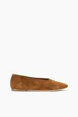Alba Ballet Flat | Tan Suede