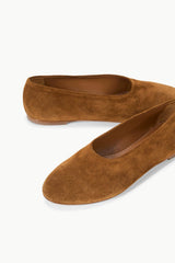Alba Ballet Flat | Tan Suede