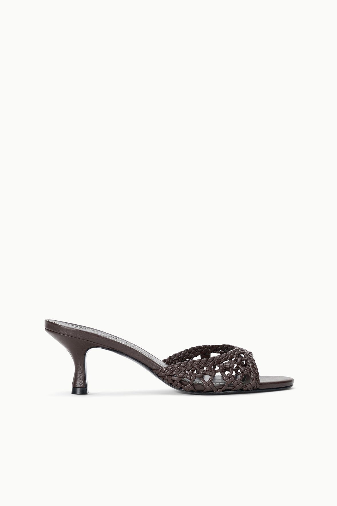 Brigitte Leather Mule | Espresso Knotted