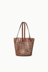 Caro Bucket Bag | Tan Woven