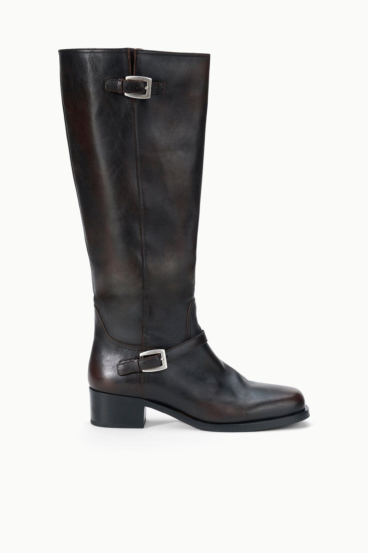 Brooklyn Flat Boot | Espresso Distressed