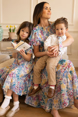 Cordelia Dress in Pretty Plumeria