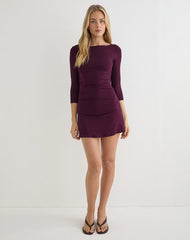 Ysmaine Mini Dress in Redwood