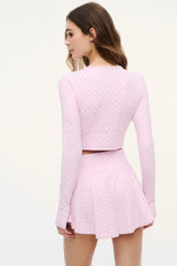 Tiffy Velvet Flock Bow Active Skirt